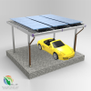 SLE ارض الطاقة الشمسية • مظلات بزاوية ميل ثابتة قدرها 5 درجات يستفاد منها كموقف للسيارات