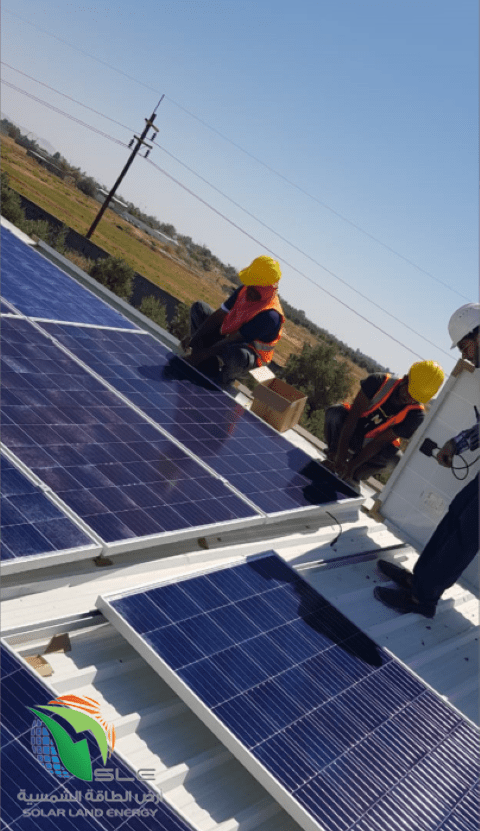 SLE ارض الطاقة الشمسية • مشروع نظام لمزرعة بقدرة 10 كيلو وات بتبوك