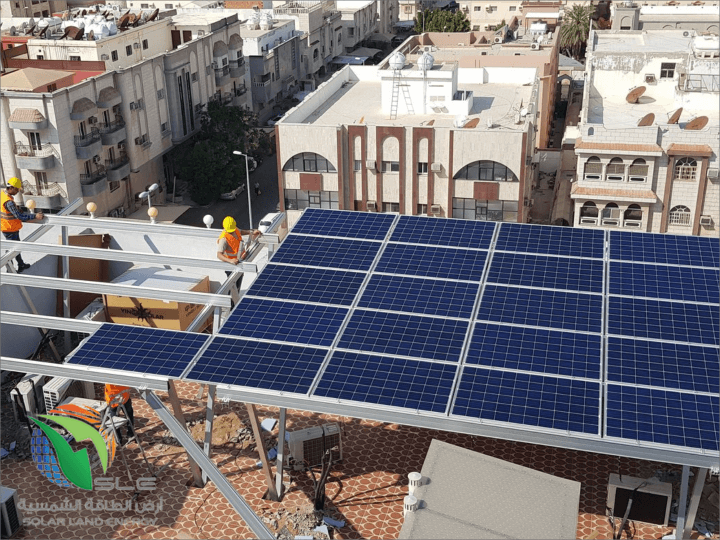 SLE ارض الطاقة الشمسية • مشروع لمنزل بجدة بقدرة 18.72 كيلو وات